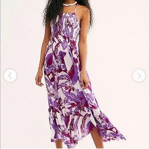 Free People Hawaiian Floral Print Maxi Dress